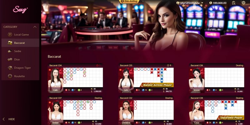 Sảnh Casino luôn là lựa chọn hàng đầu của nhiều người nhờ những ưu điểm vượt trội