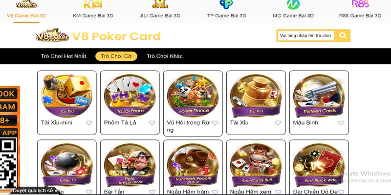 8KBET sở hữu hệ thống game bài đa dạng, liên kết với nhiều đối tác uy tín hàng đầu