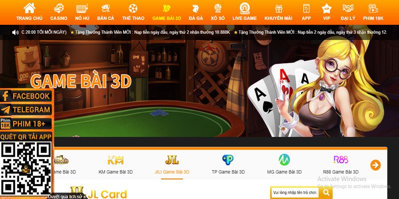 Game bài 8KBET là sảnh cược mang đến trải nghiệm game bài 3D đa dạng, hấp dẫn