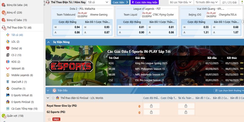 Saba Sports 8KBET mang đến những siêu phẩm cá cược thể thao đỉnh cao